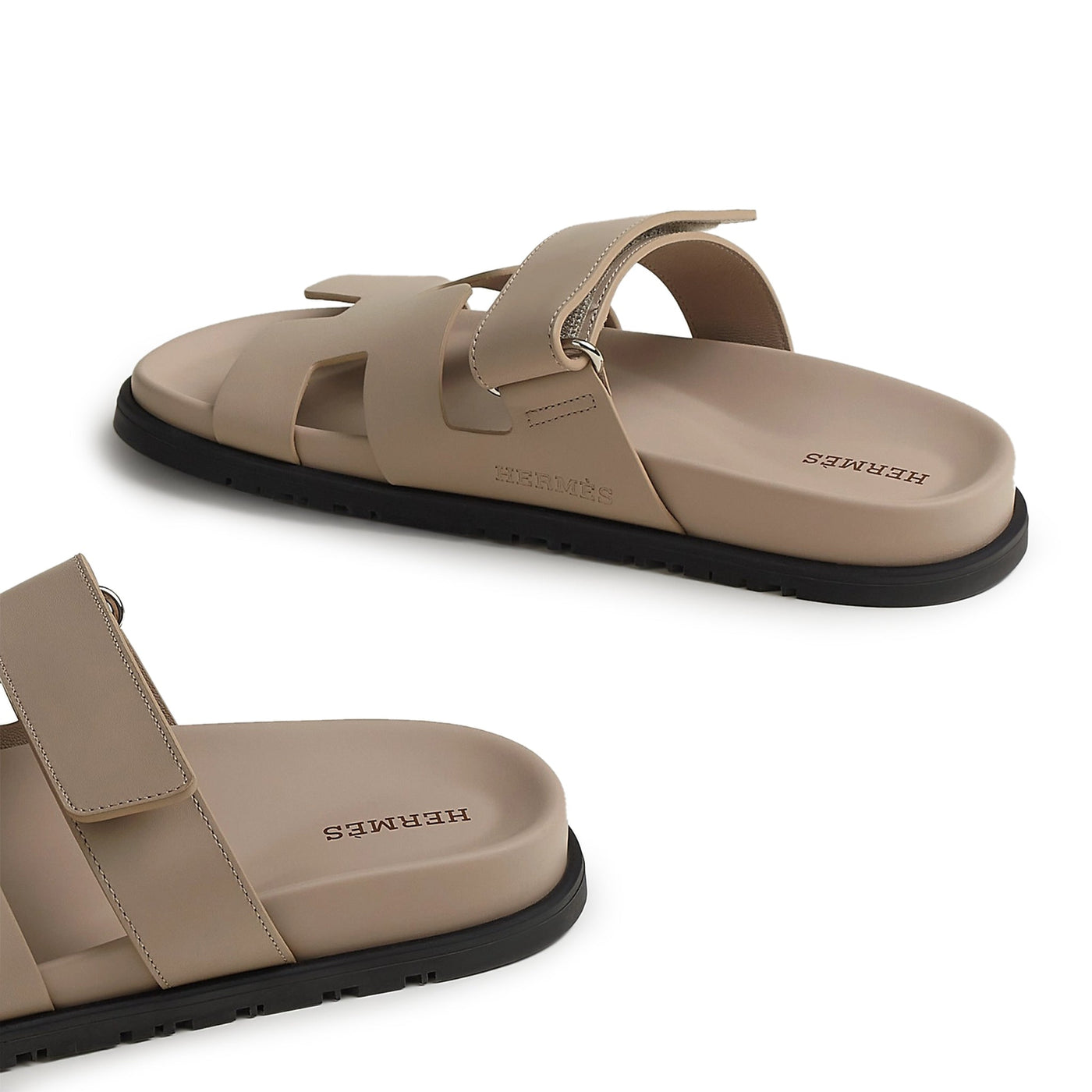 Sandales Hermès Chypre Beige Mastic — vue 5
