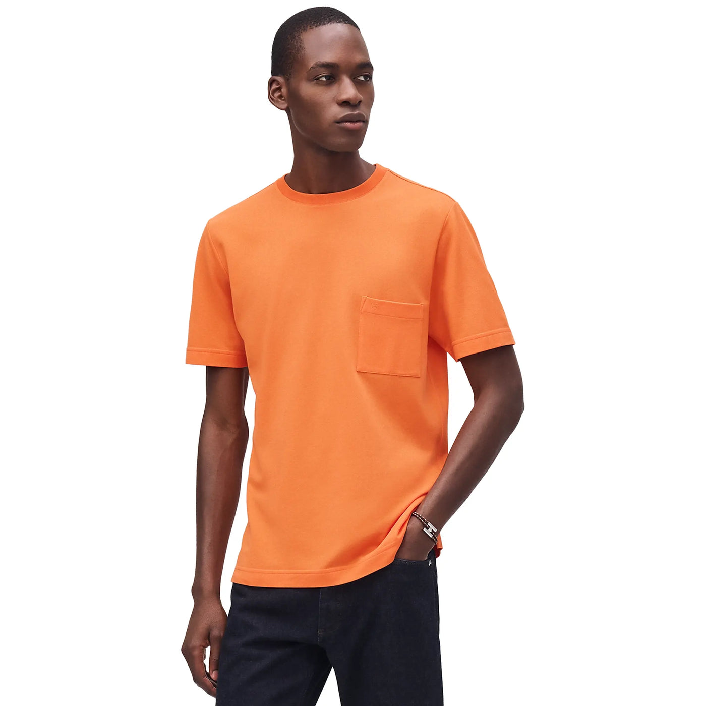 T-Shirt Hermès Embroidered Orange T Shirt