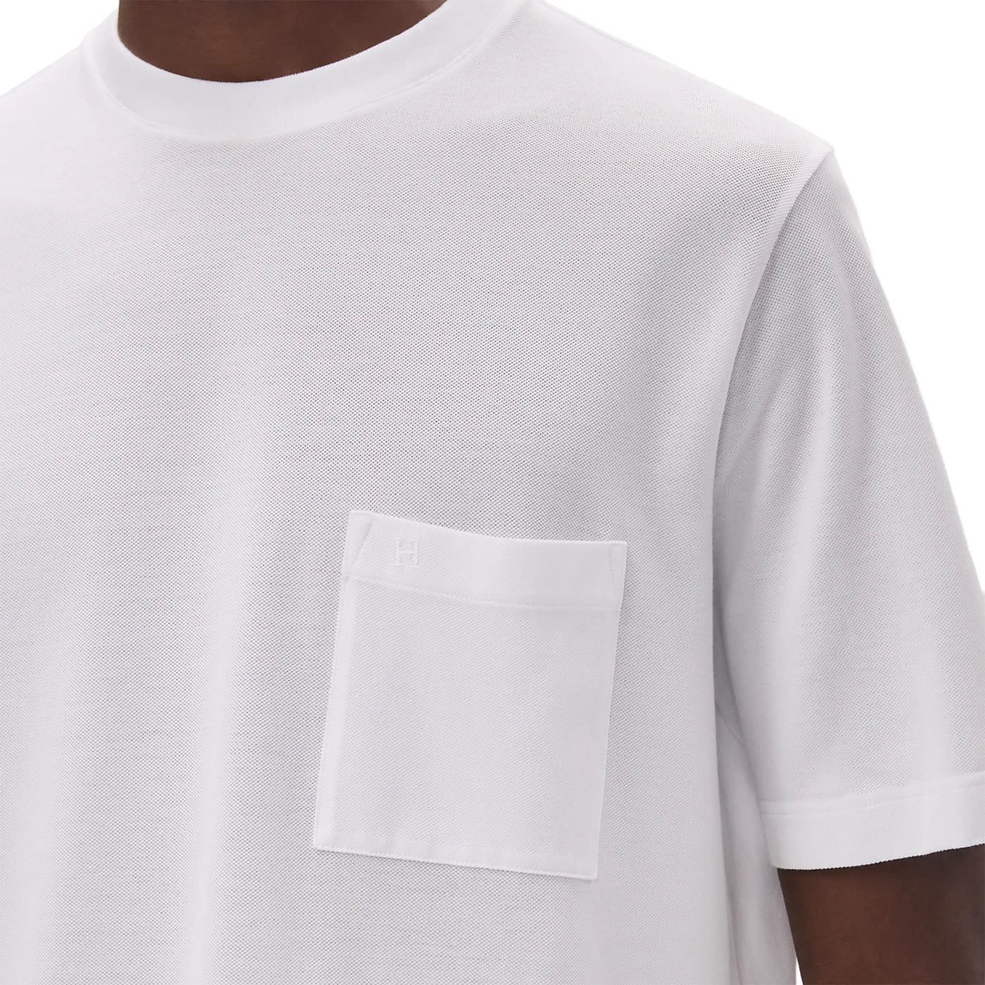 T-Shirt Hermès Embroidered Blanc T Shirt — vue 3