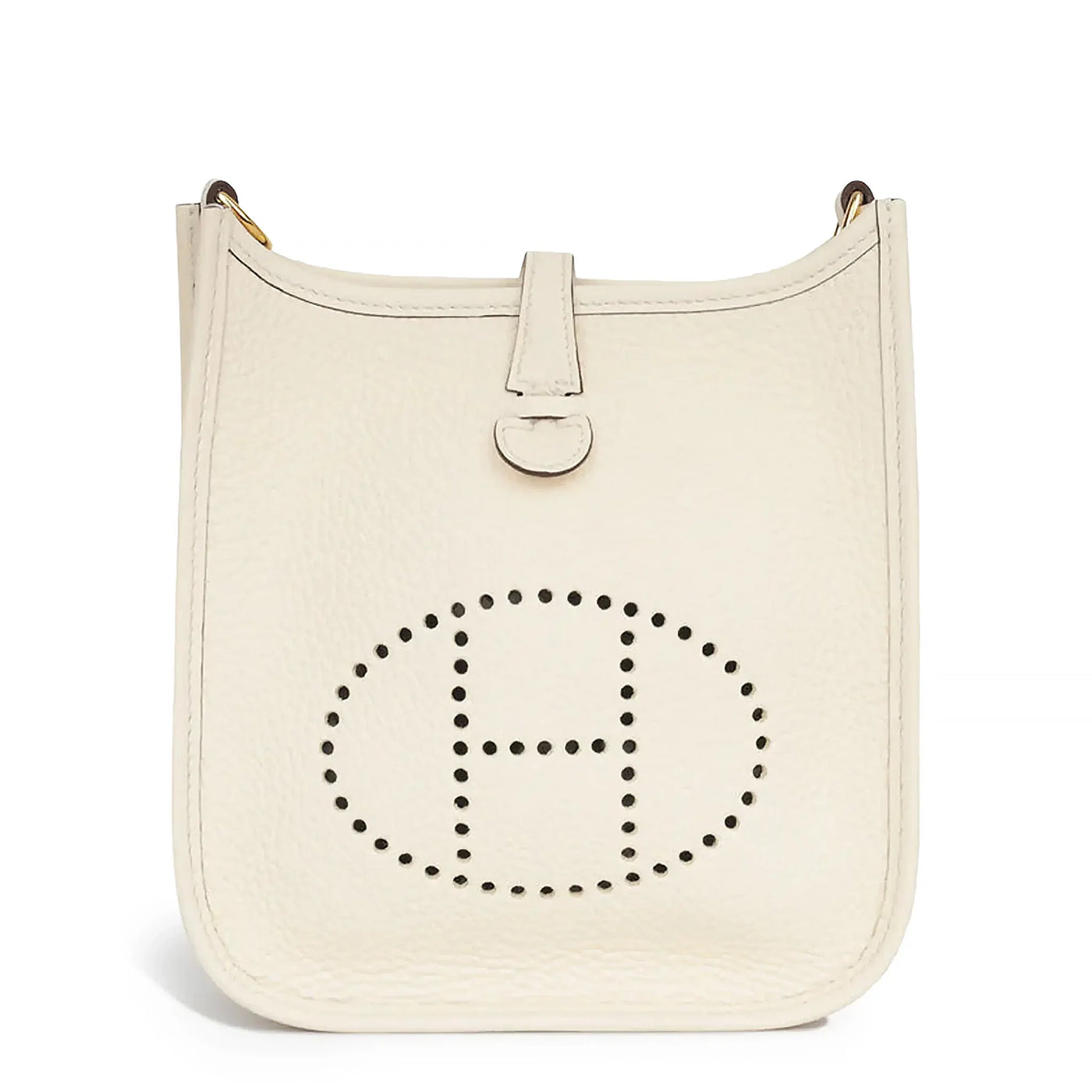Sac à bandoulière Hermès Evelyne Mini 16 Nata Clemence Or Hardware