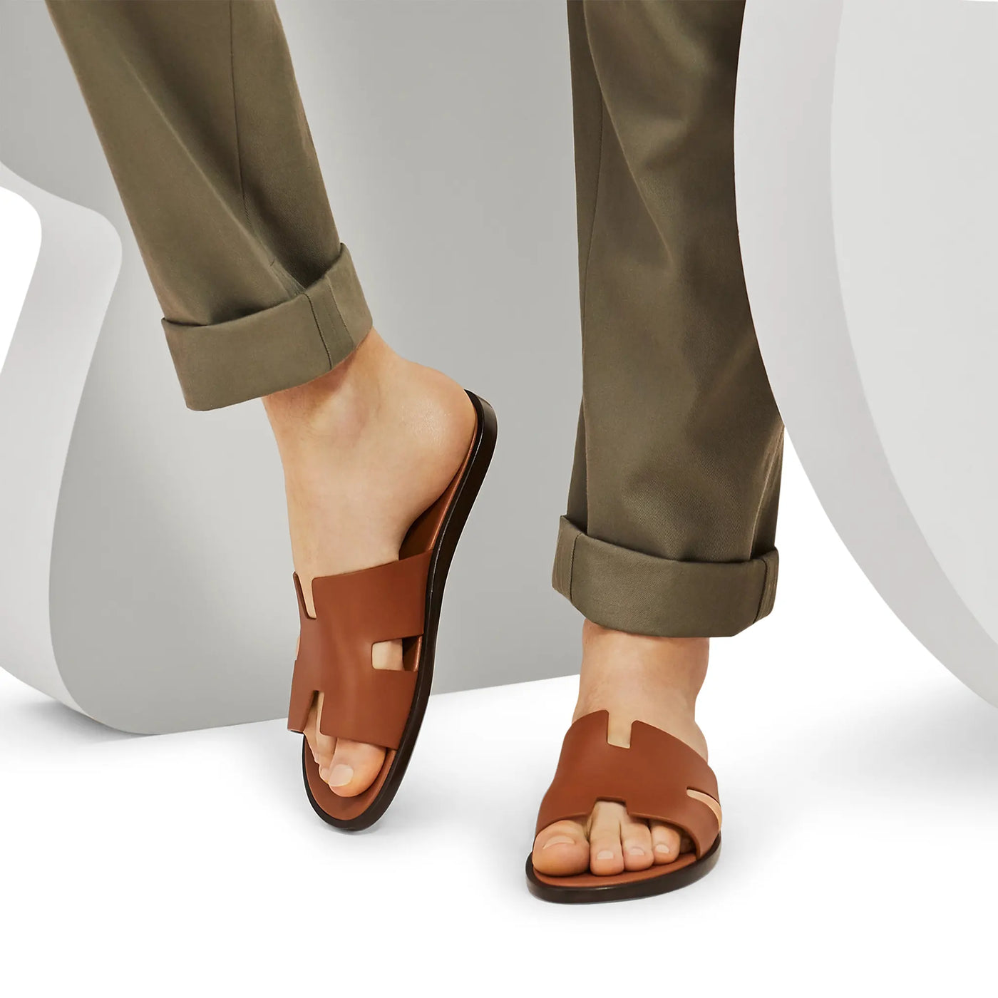Sandales Hermès Izmir Or — vue 5