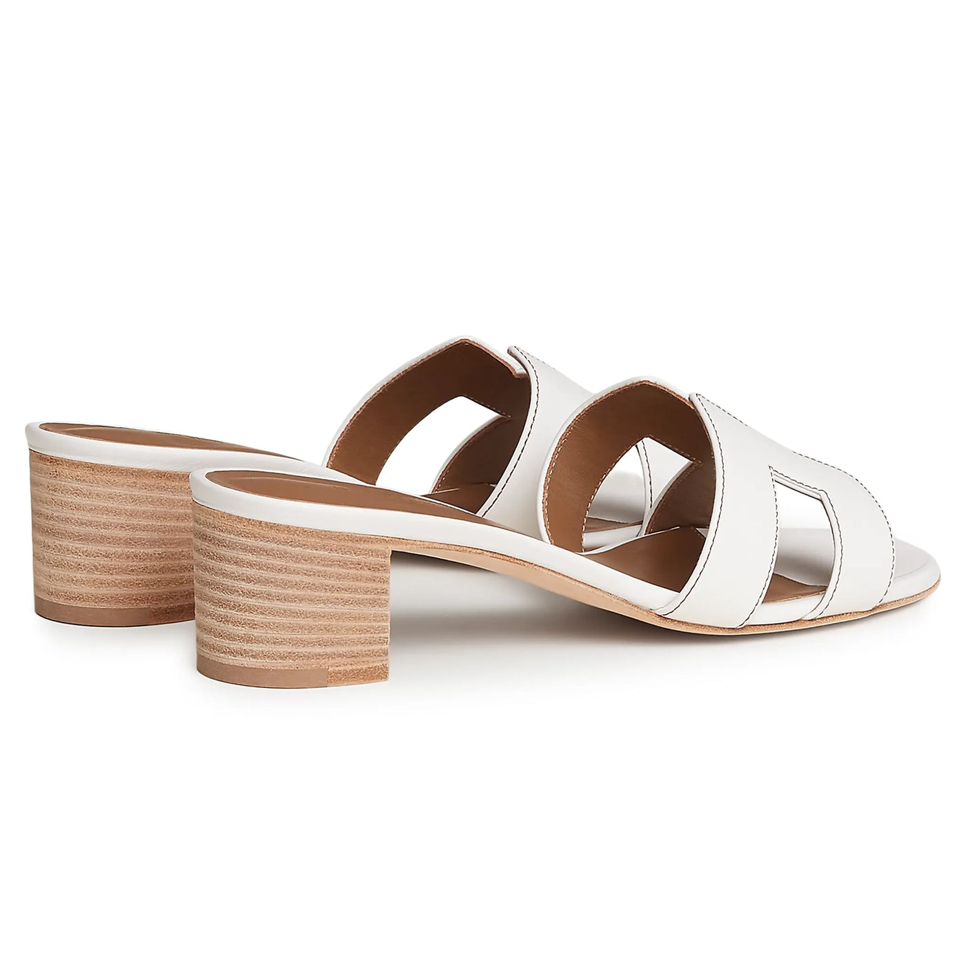 Sandales Hermès Oasis Blanc — vue 4