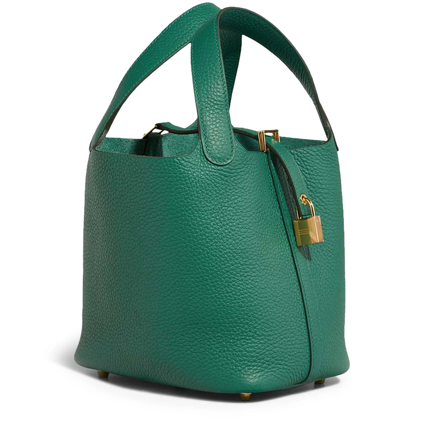 Sac à main Hermès Picotin Lock 18 Vert Clemence Or Hardware — vue 3