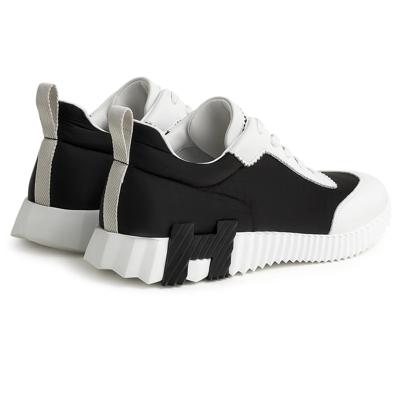 Baskets Hermès Ripstop Bouncing Noir Blanc — vue 2