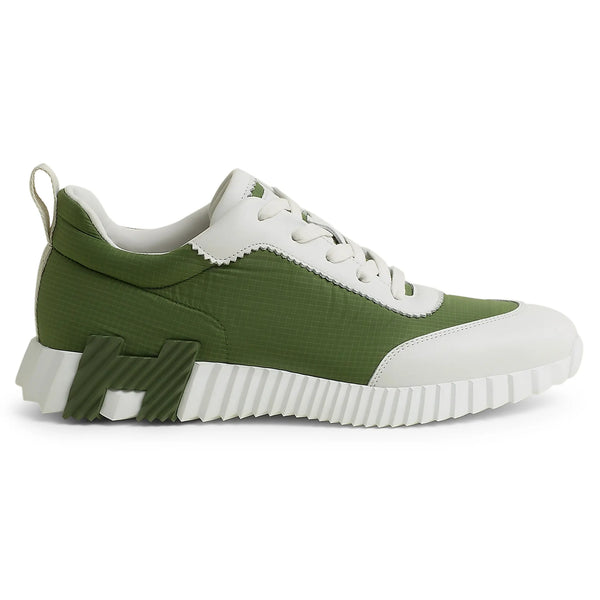 Baskets Hermès Ripstop Bouncing Matcha Blanc
