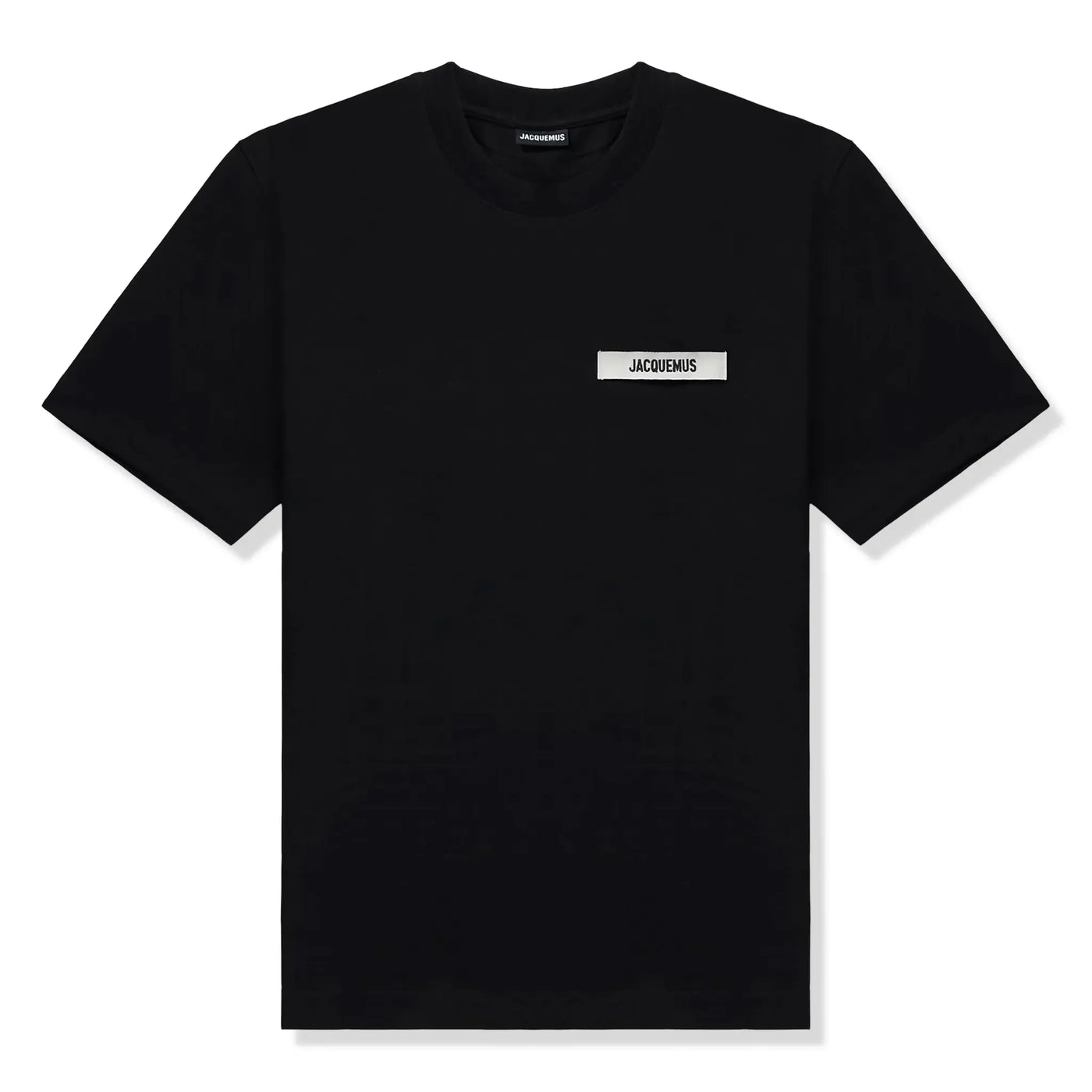T-Shirt Jacquemus Grosgrain Brand Logo Tab Noir T Shirt