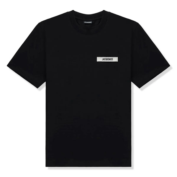 T-Shirt Jacquemus Grosgrain Brand Logo Tab Noir T Shirt