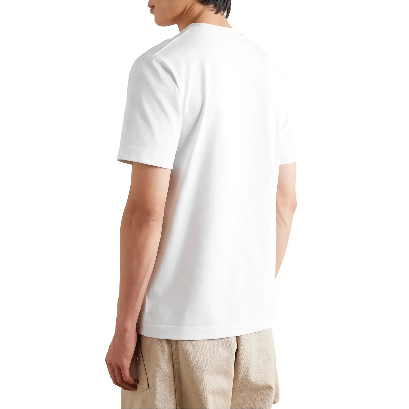 T-Shirt Jacquemus Grosgrain Brand Logo Tab Blanc T Shirt — vue 2