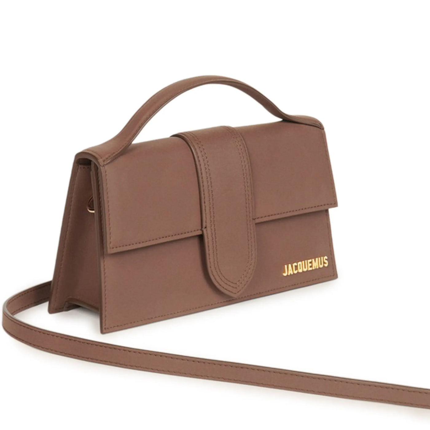 Sac à bandoulière Jacquemus Large Bambino Marron Suede Crossbody — vue 3