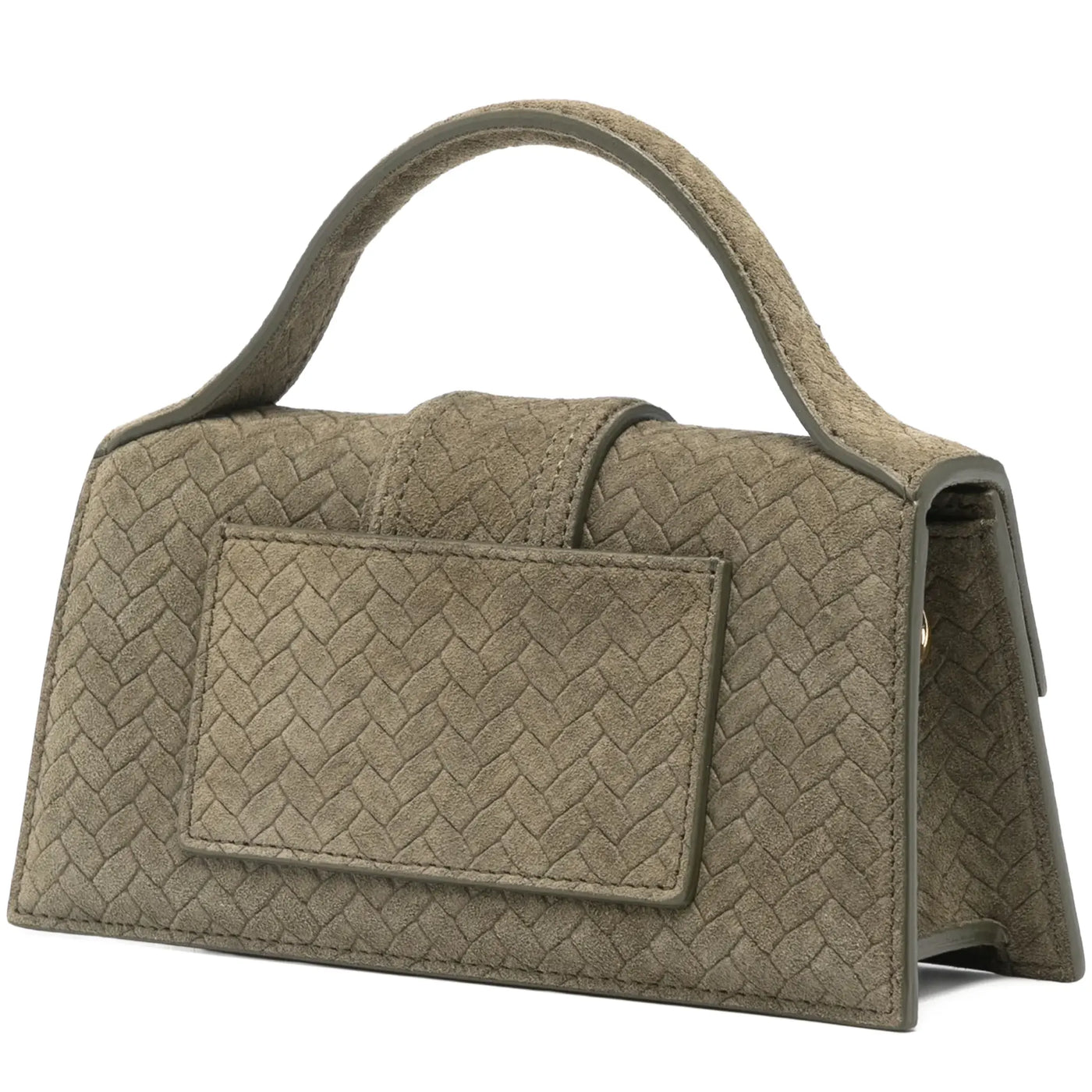 Sac à main Jacquemus le Bambino Suede Top Handle Khaki — vue 5