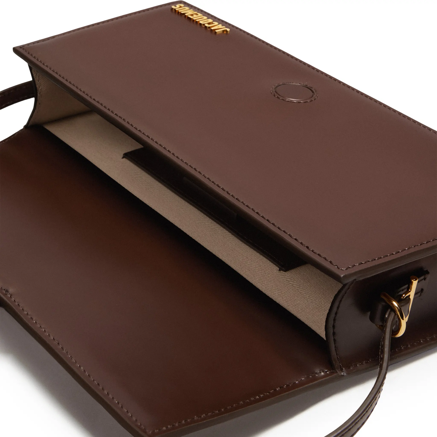 Sac à bandoulière Jacquemus le Bambino Long Flap Marron Shoulder — vue 6