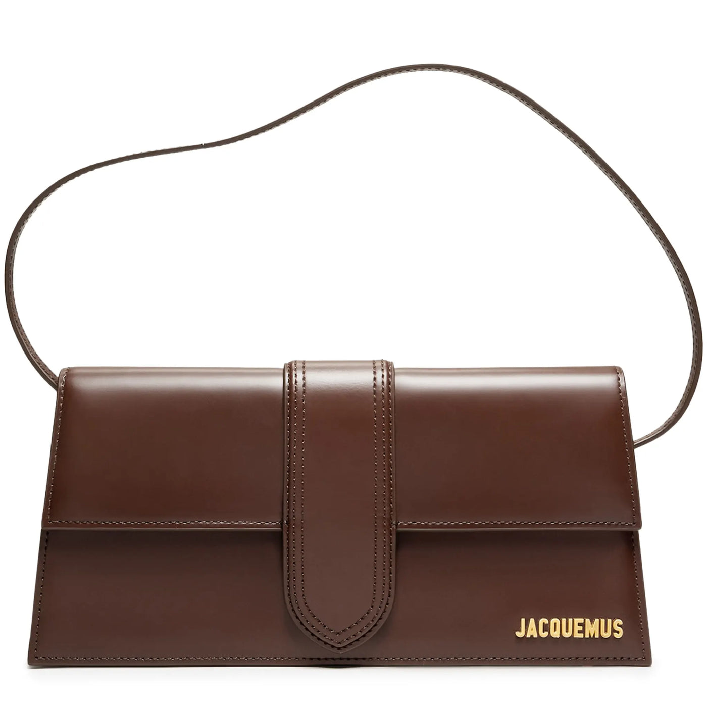 Sac à bandoulière Jacquemus le Bambino Long Flap Marron Shoulder