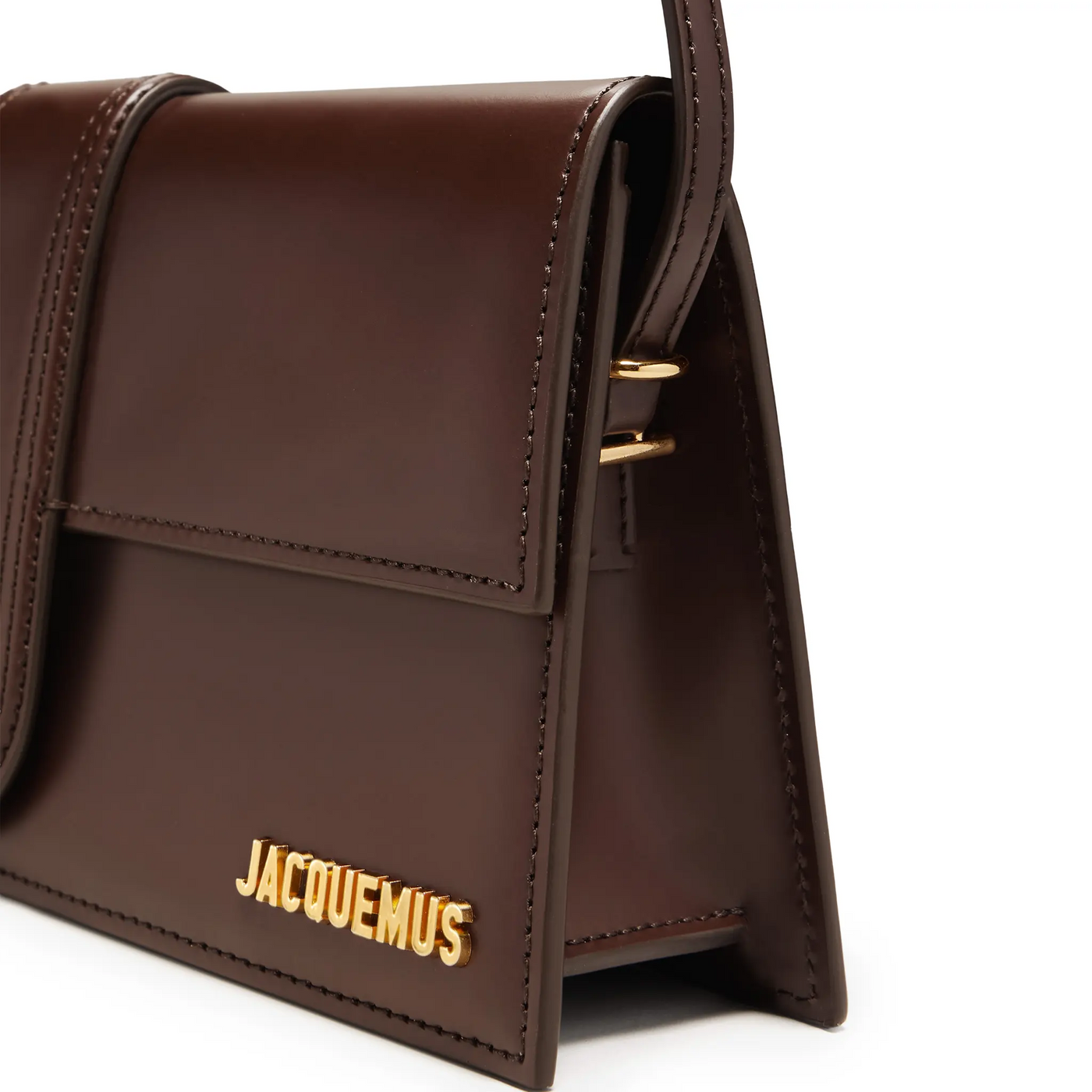 Sac à bandoulière Jacquemus le Bambino Long Flap Marron Shoulder — vue 5