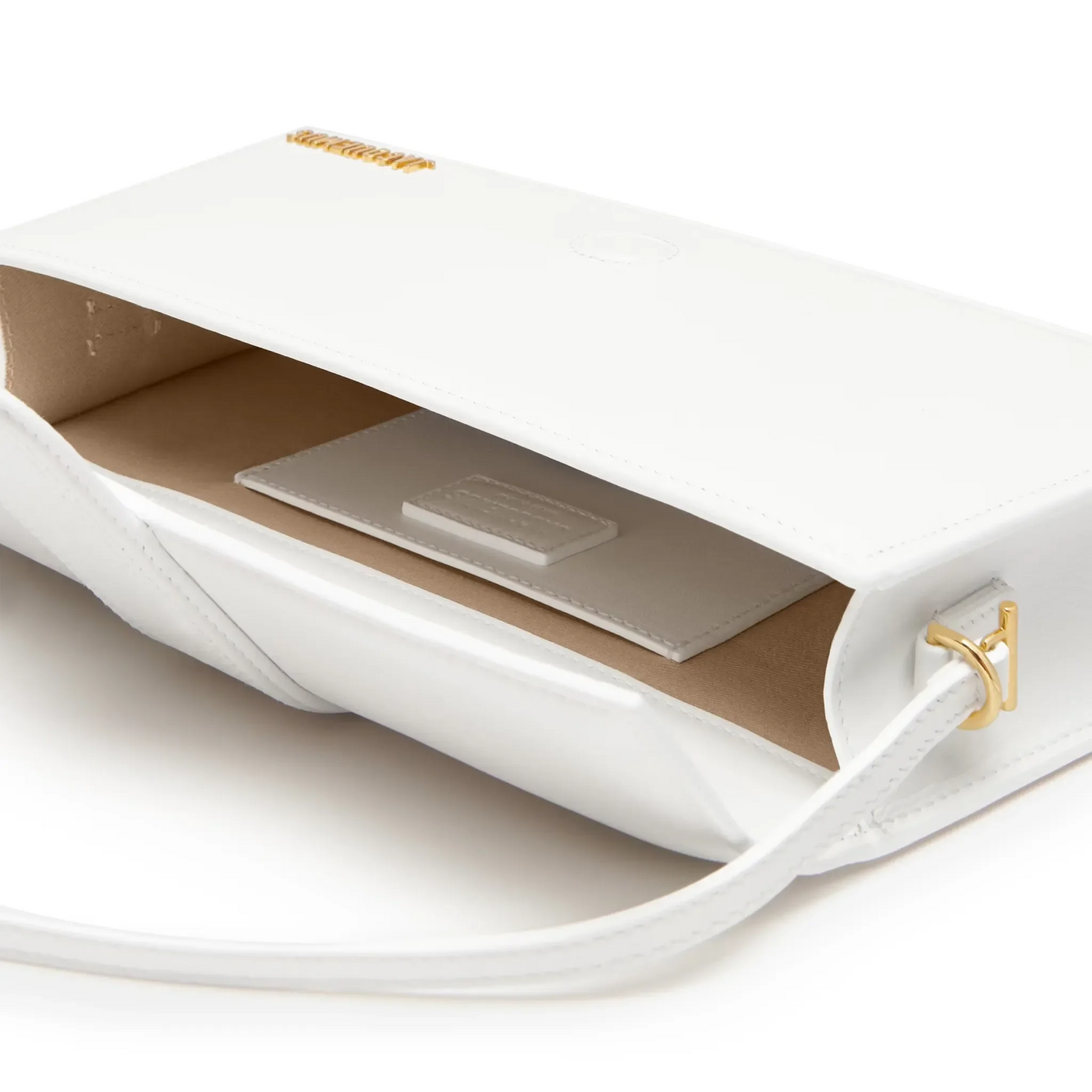 Sac à bandoulière Jacquemus le Bambino Long Flap Blanc Shoulder — vue 5