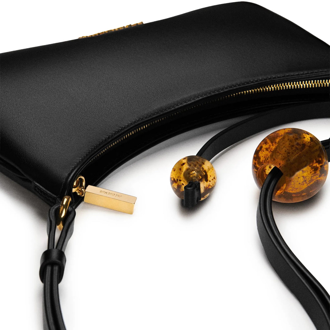 Sac à bandoulière Jacquemus les Classiques the Bisou Perle Beaded Noir Shoulder — vue 5