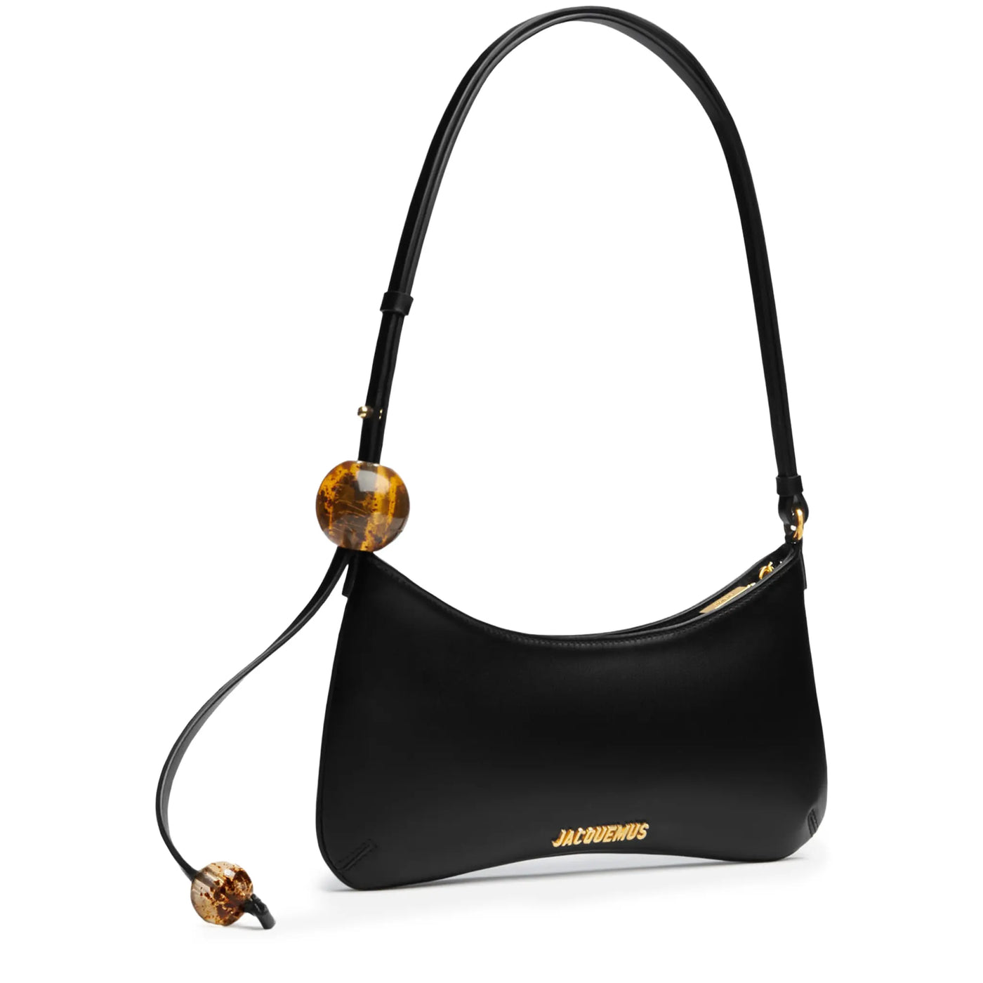 Sac à bandoulière Jacquemus les Classiques the Bisou Perle Beaded Noir Shoulder — vue 3