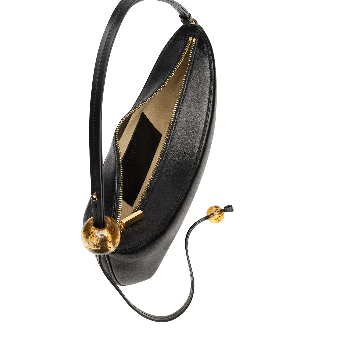 Sac à bandoulière Jacquemus les Classiques the Bisou Perle Beaded Noir Shoulder — vue 4
