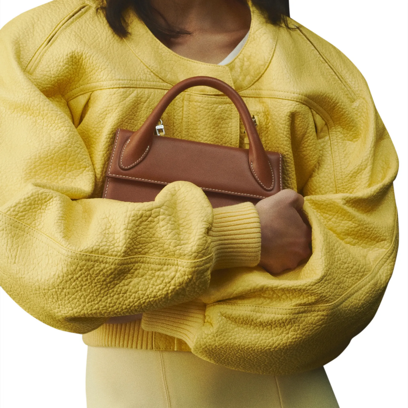Sac à main Jacquemus Long Chiquito Signature Clair Marron — vue 7