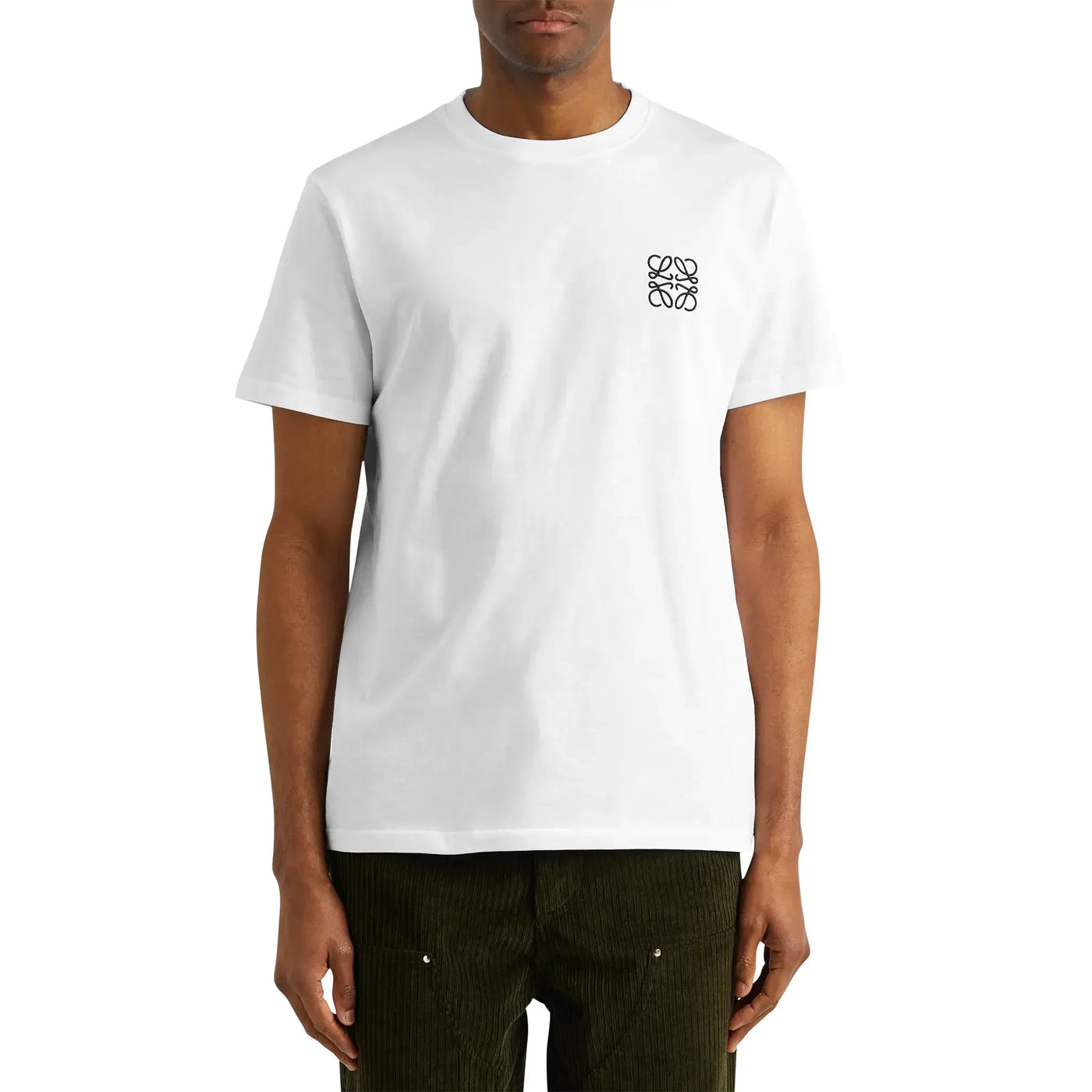 T-Shirt Loewe Anagram Chest Logo Blanc T Shirt — vue 3