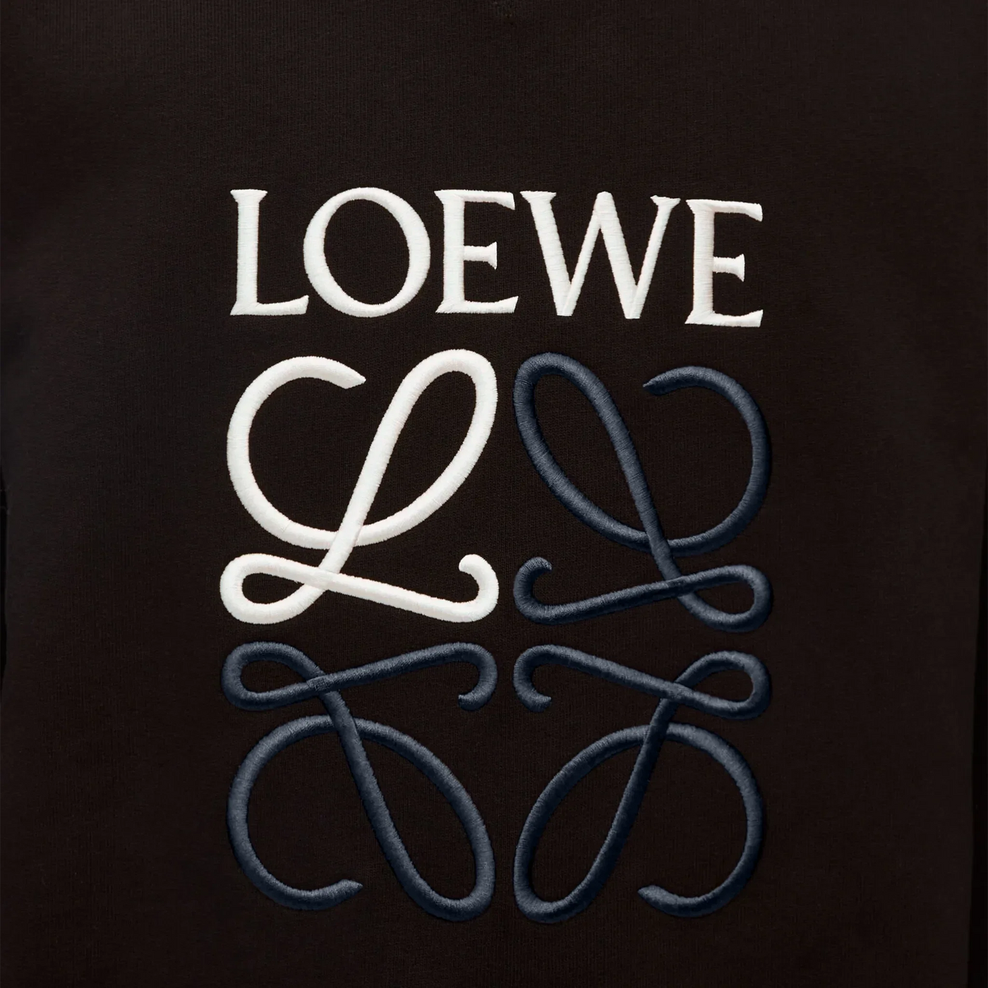 Sweat Loewe Anagram Cotton Noir — vue 5