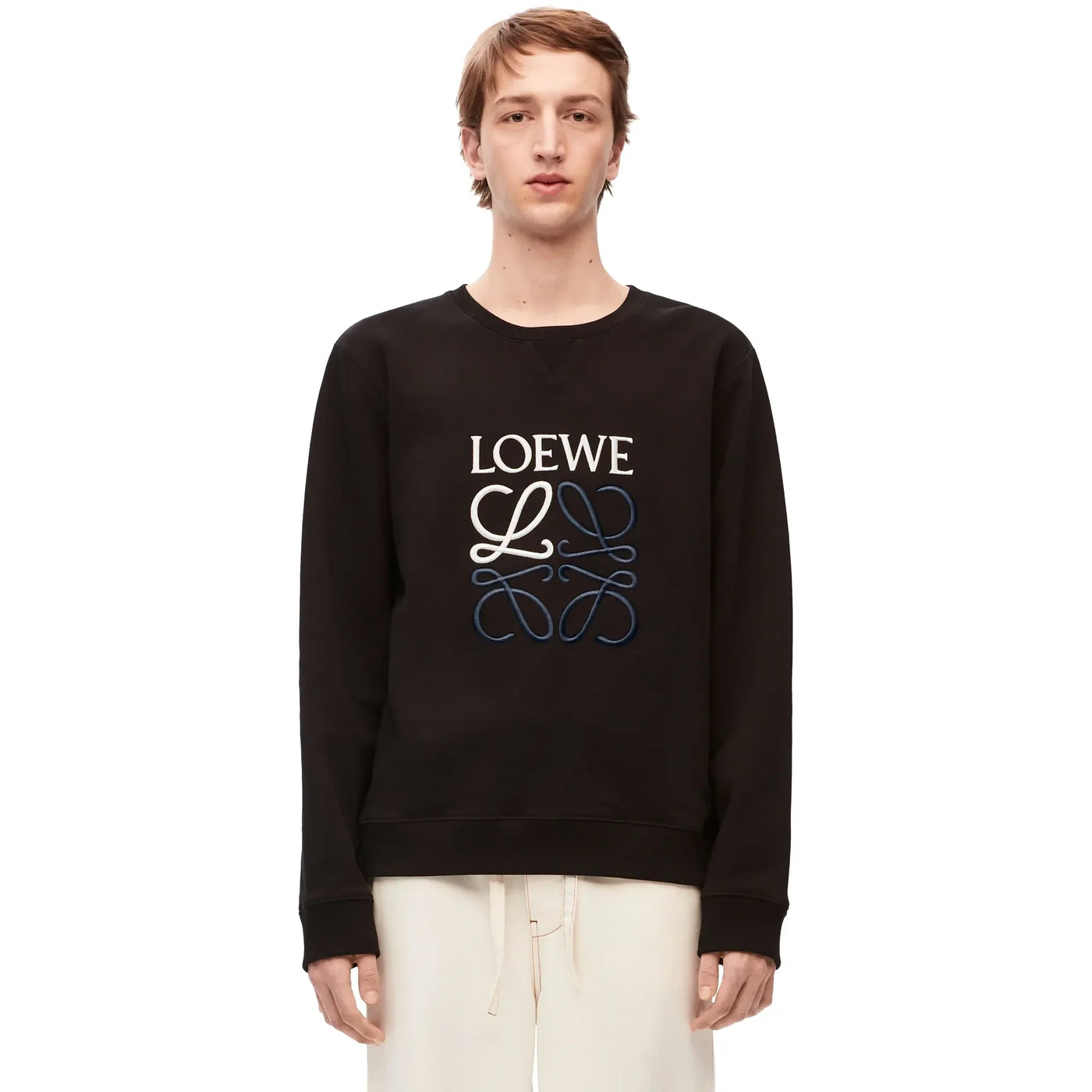Sweat Loewe Anagram Cotton Noir — vue 3