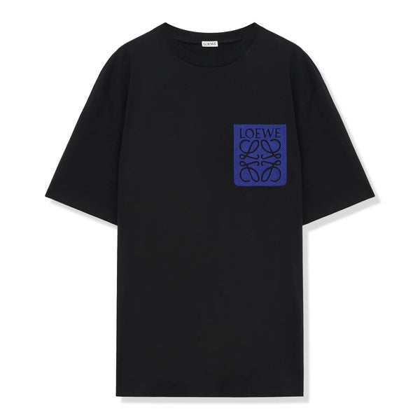 T-Shirt Loewe Anagram Fake Pocket Noir Bleu T Shirt