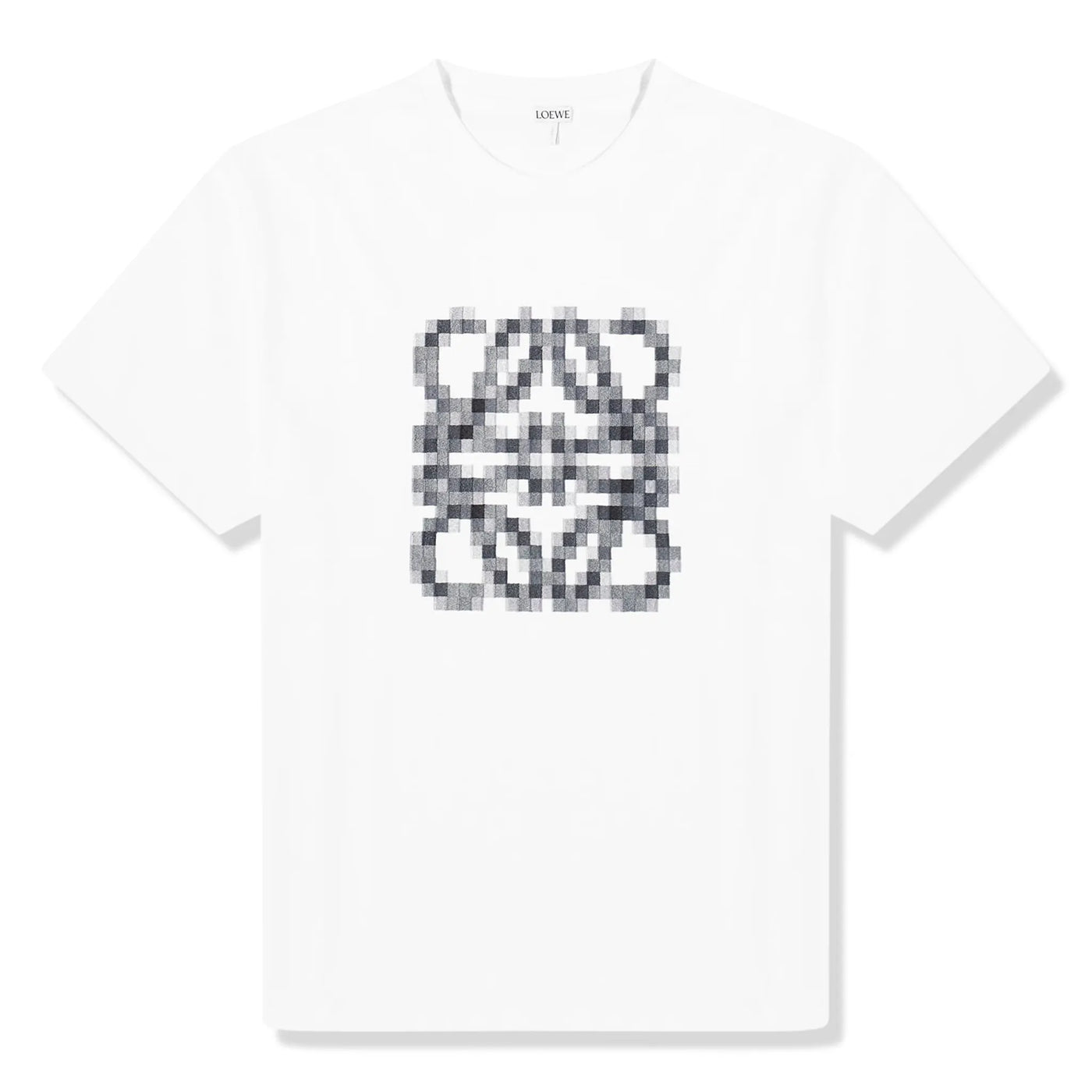 T-Shirt Loewe Anagram Pixelated Blanc T Shirt
