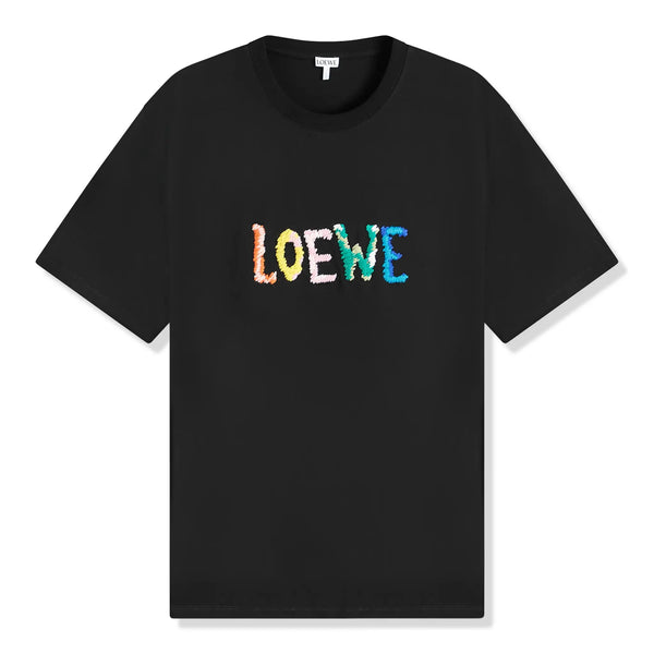 T-Shirt Loewe Embroidered Relaxed Fit Noir T Shirt
