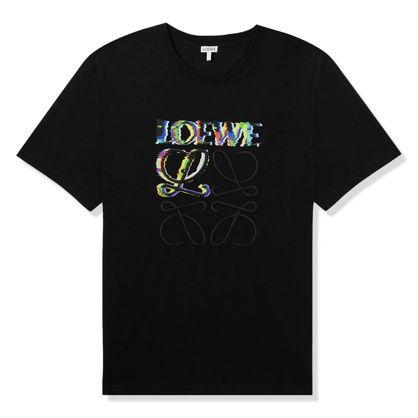 T-Shirt Loewe Glitch Anagram Relaxed Fit Noir T Shirt