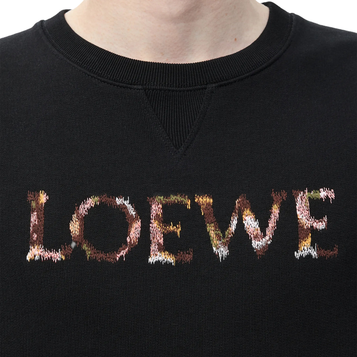 Sweat Loewe Regular Fit Cotton Noir — vue 5