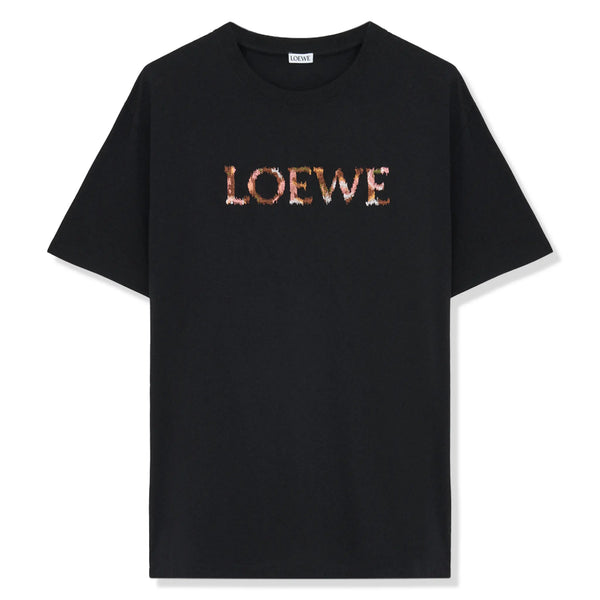T-Shirt Loewe Relaxed Fit Logo Embroidery Noir T-shirt