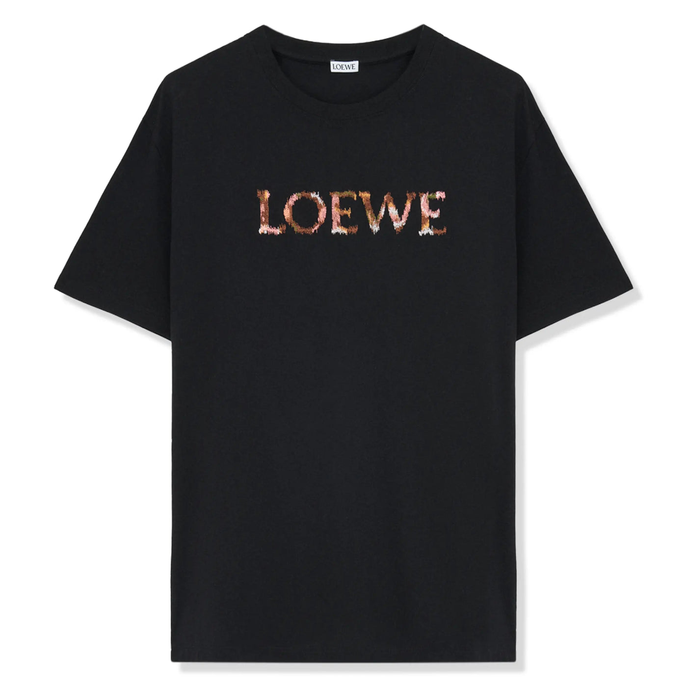 T-Shirt Loewe Relaxed Fit Logo Embroidery Noir T-shirt