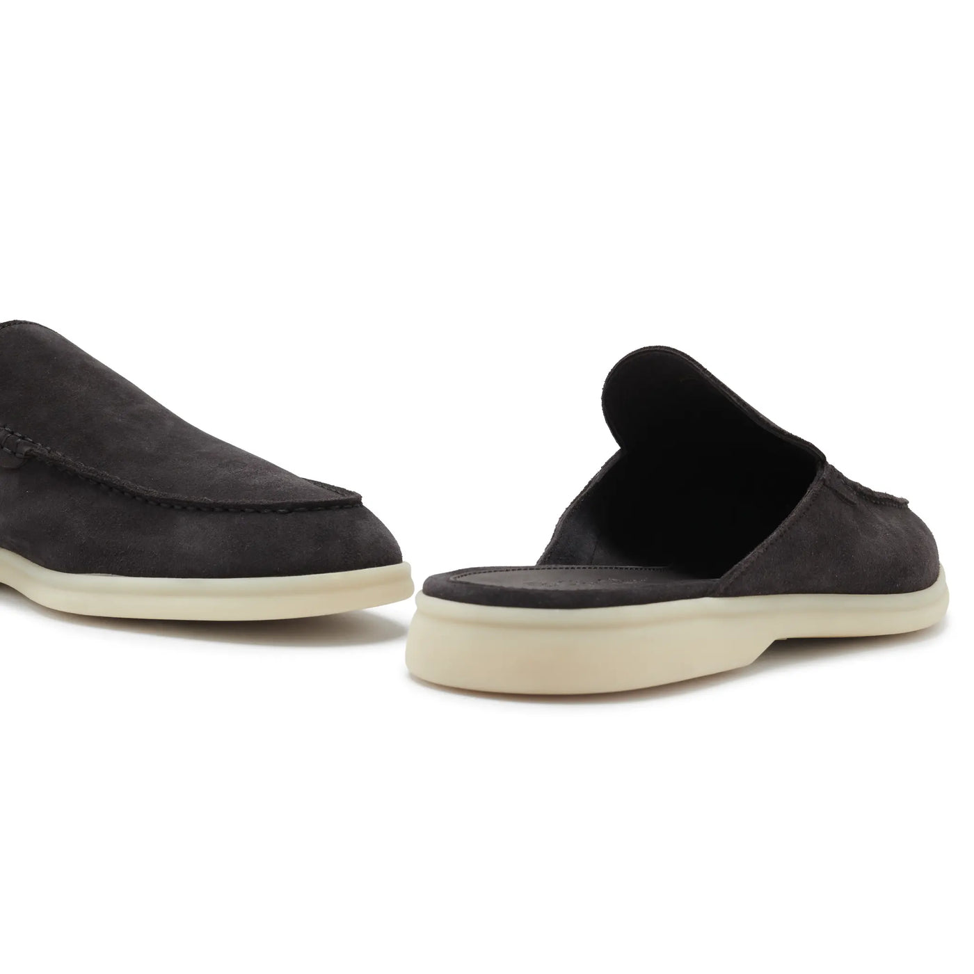 Mocassins Loro Piana Babouche Walk Suede Ink — vue 6
