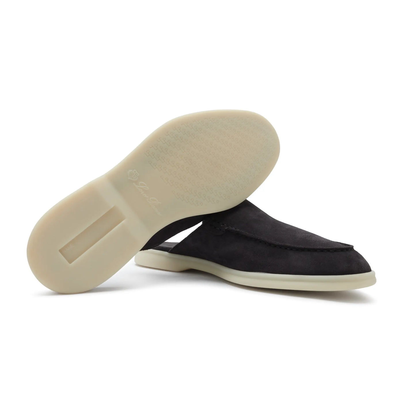 Mocassins Loro Piana Babouche Walk Suede Ink — vue 4