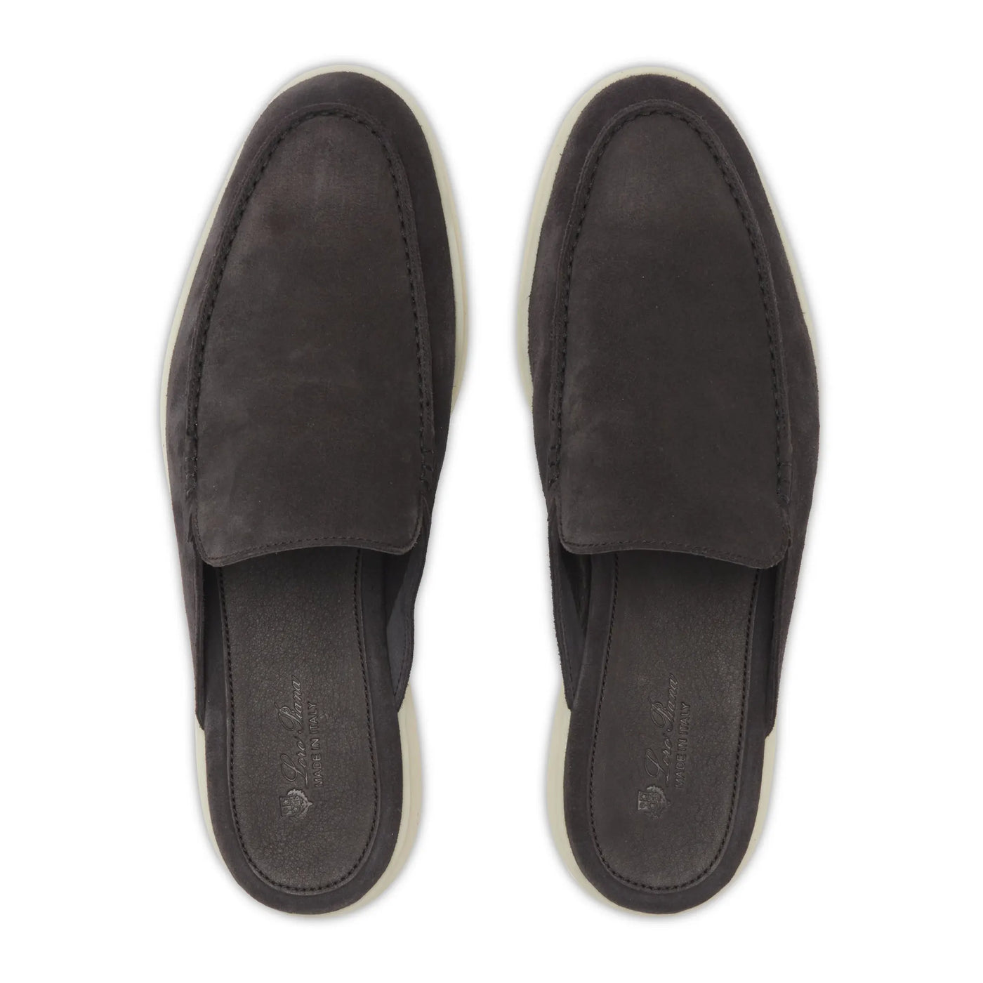 Mocassins Loro Piana Babouche Walk Suede Ink — vue 5