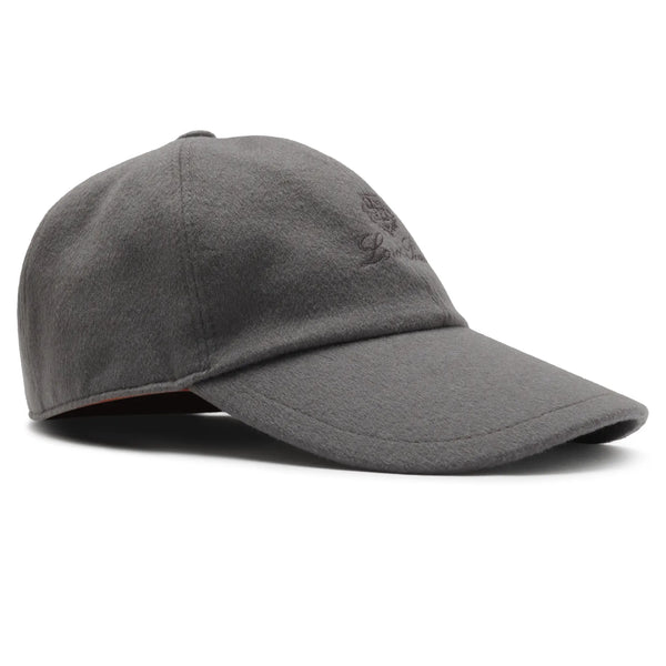 Casquette Loro Piana Cashmere Storm System Gris Baseball