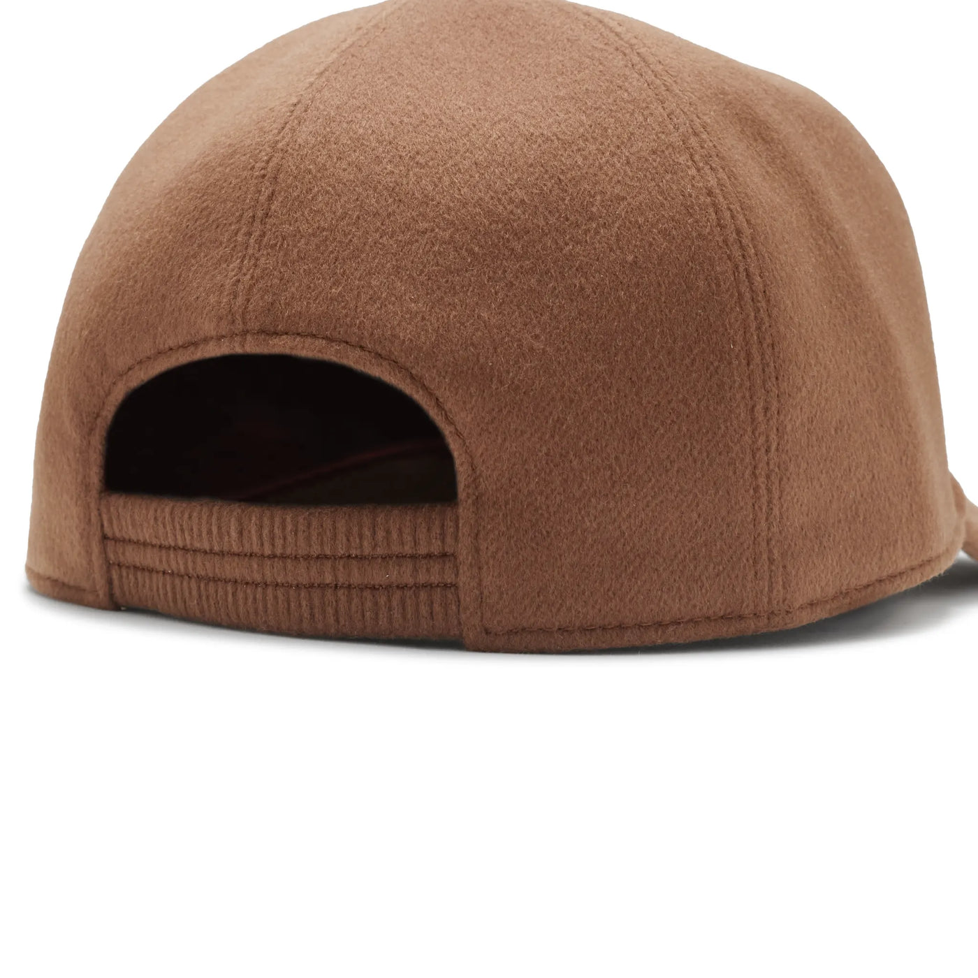 Casquette Loro Piana Cashmere Storm System Velvet Marron Baseball — vue 3