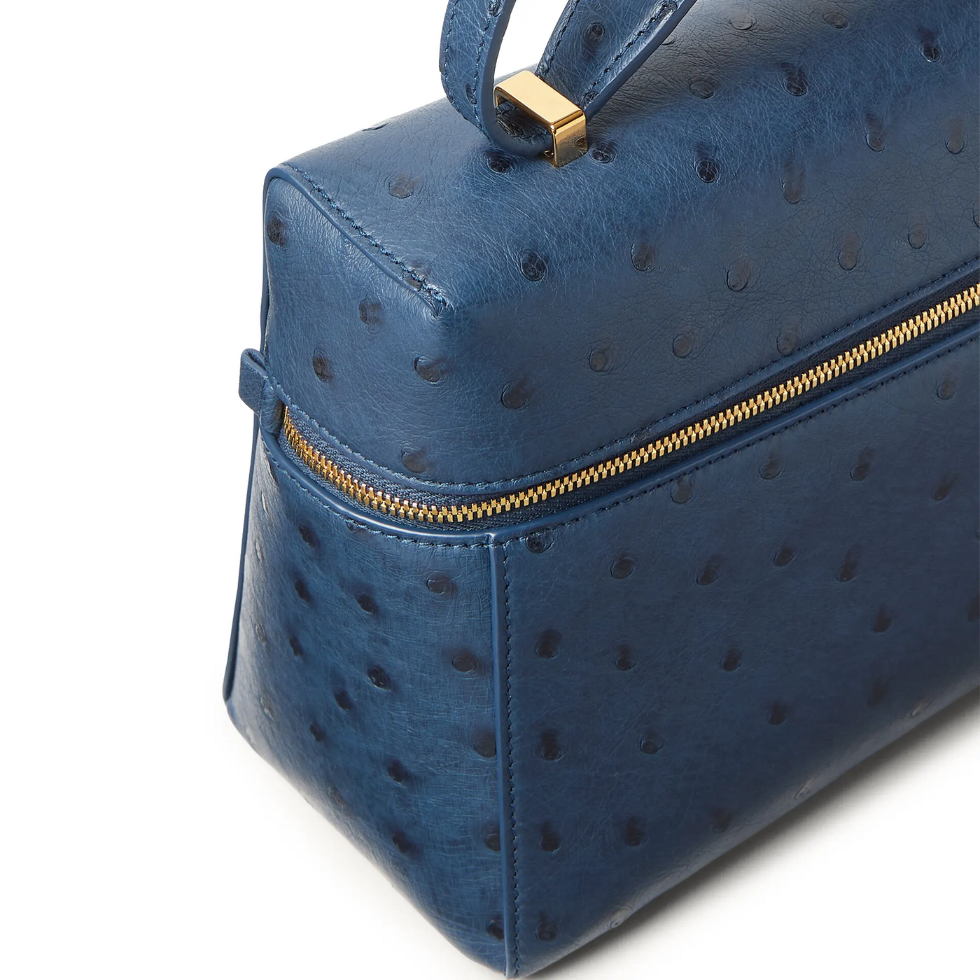 Sac à bandoulière Loro Piana Extra L27 Ostrich Leather Ocean Heart Sun Or Shoulder — vue 5