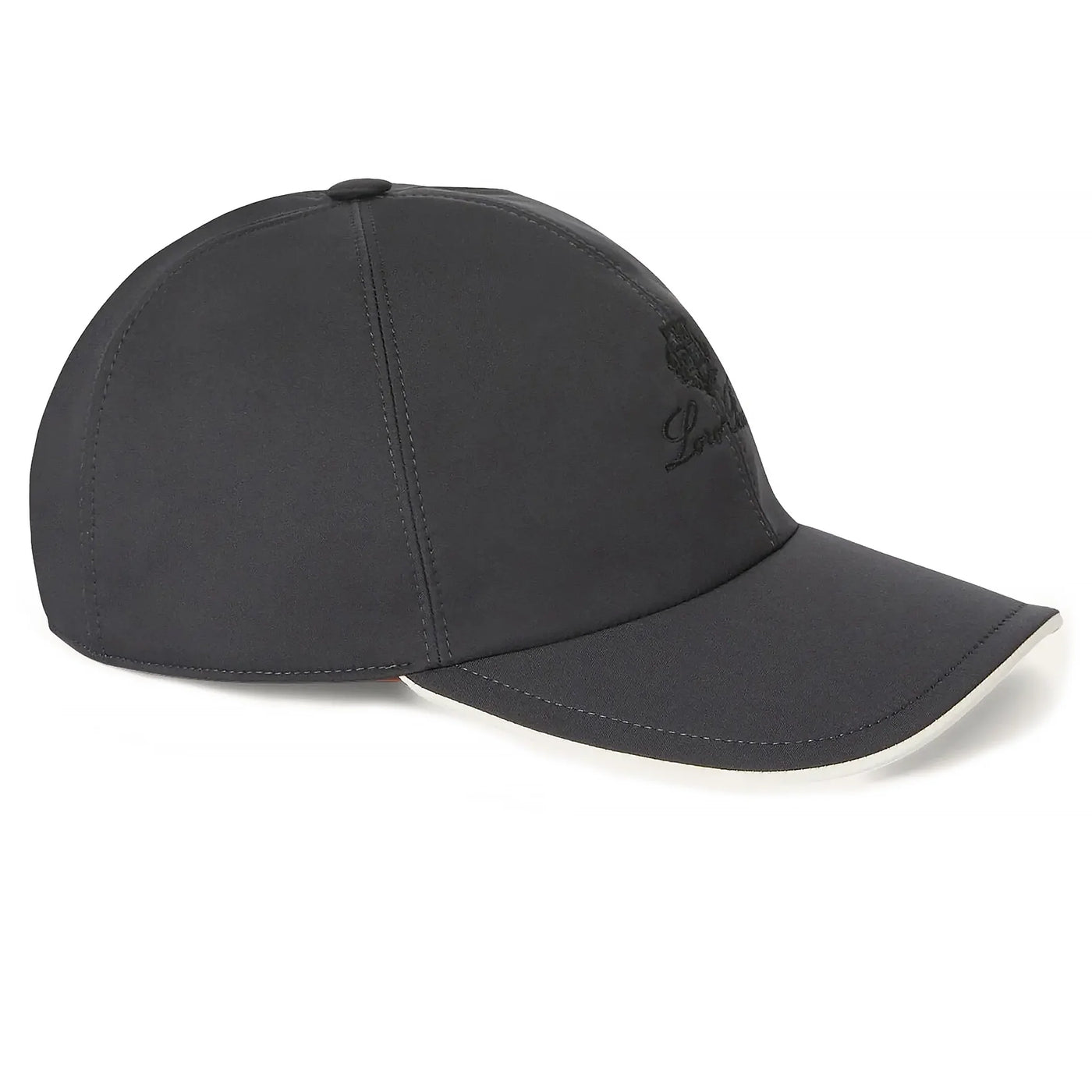 Casquette Loro Piana Microfibre Storm System Onyx Ivoire Baseball