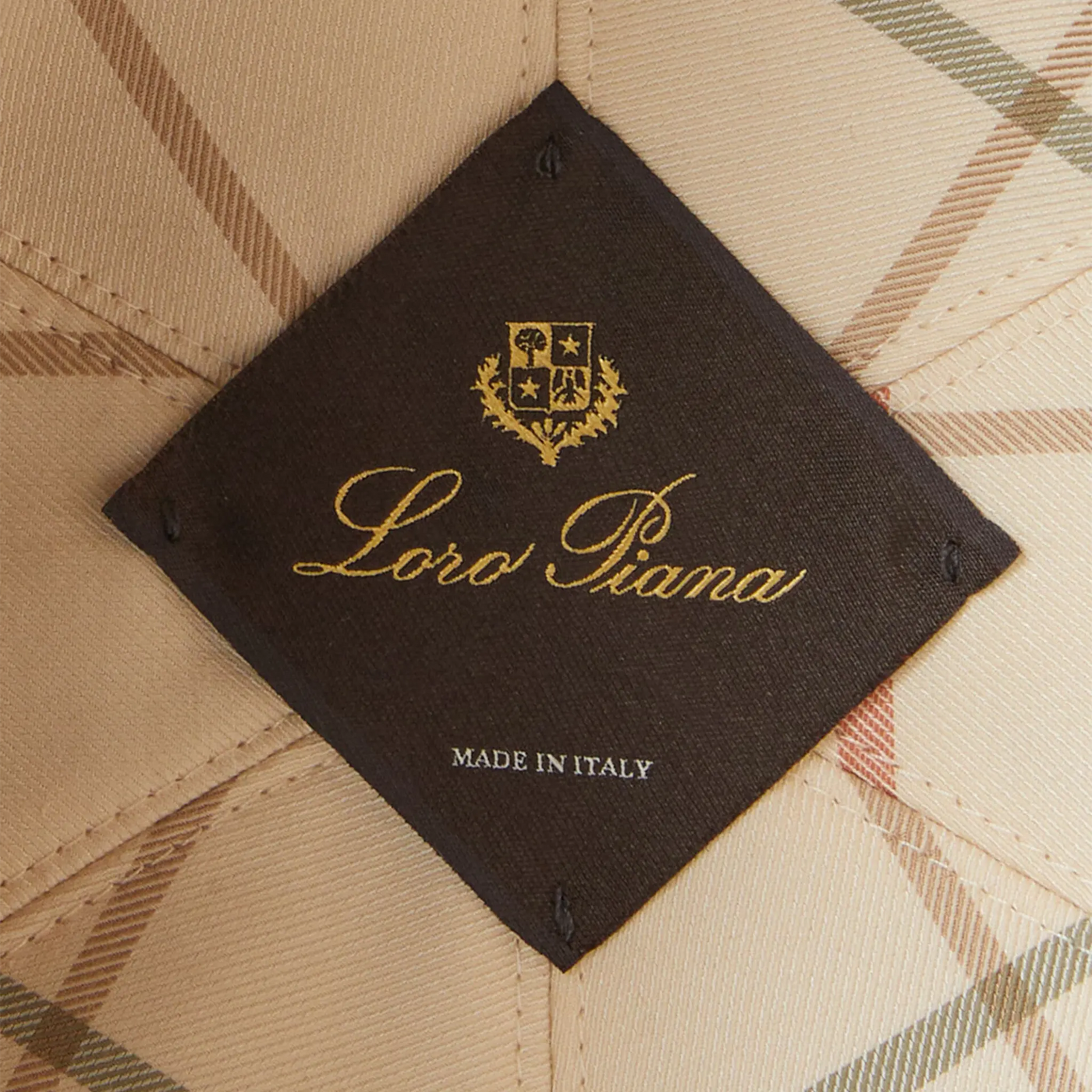 Casquette Loro Piana Microfibre Storm System Taiga Ivoire Baseball — vue 3