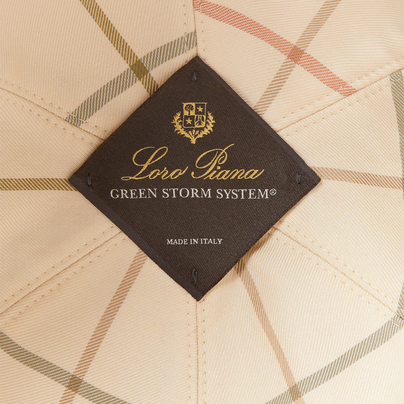 Casquette Loro Piana Microfibre Storm System Thyme Ivoire Baseball — vue 4