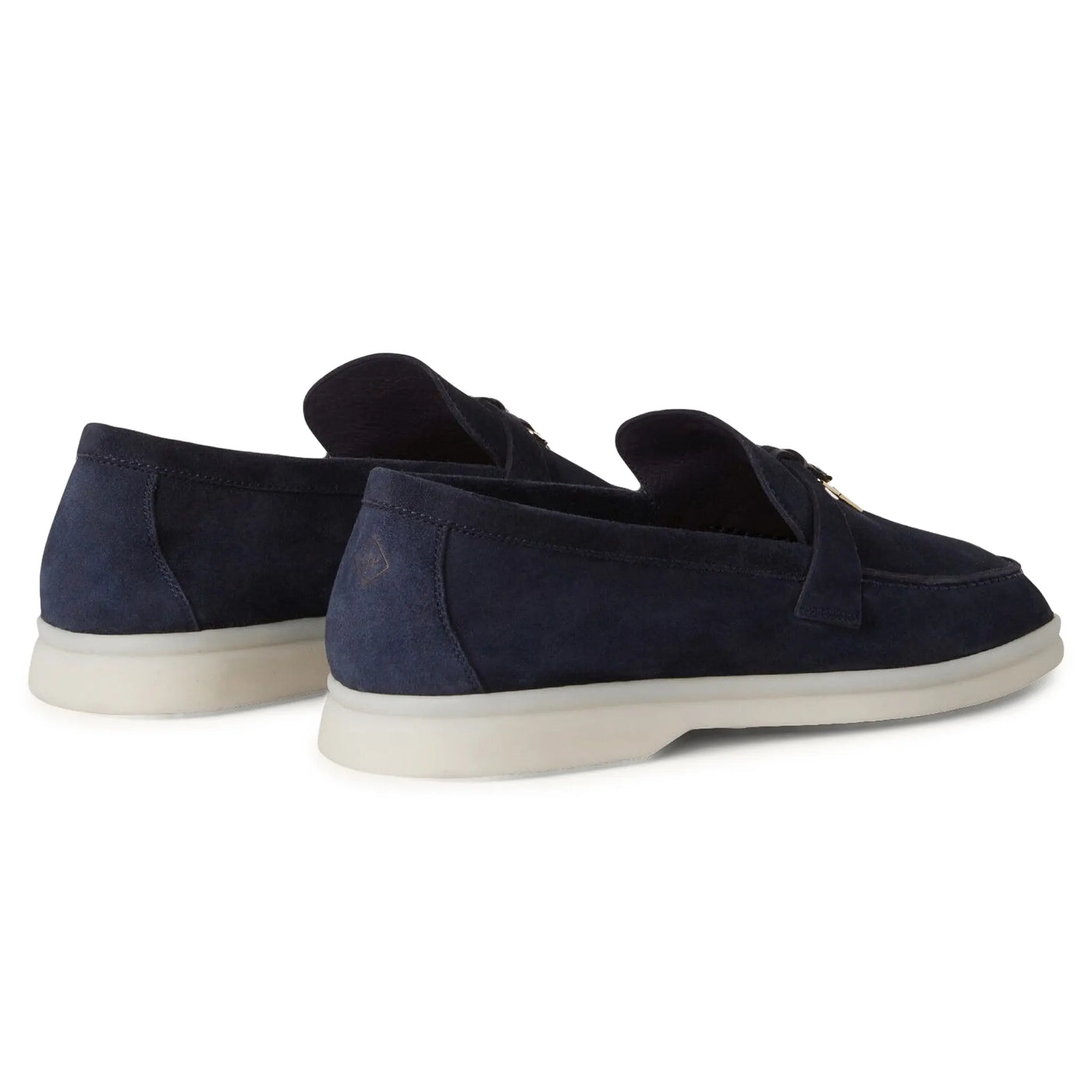 Mocassins Loro Piana Summer Charms Suede Argo Bleu Melange — vue 4