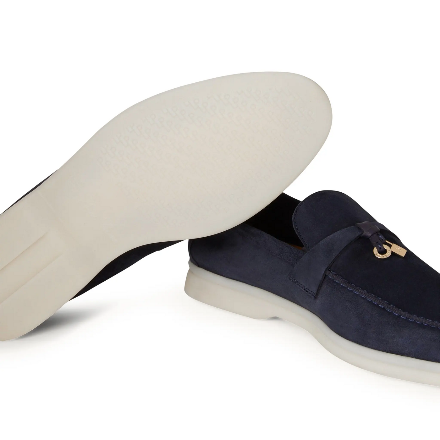 Mocassins Loro Piana Summer Charms Suede Argo Bleu Melange — vue 6