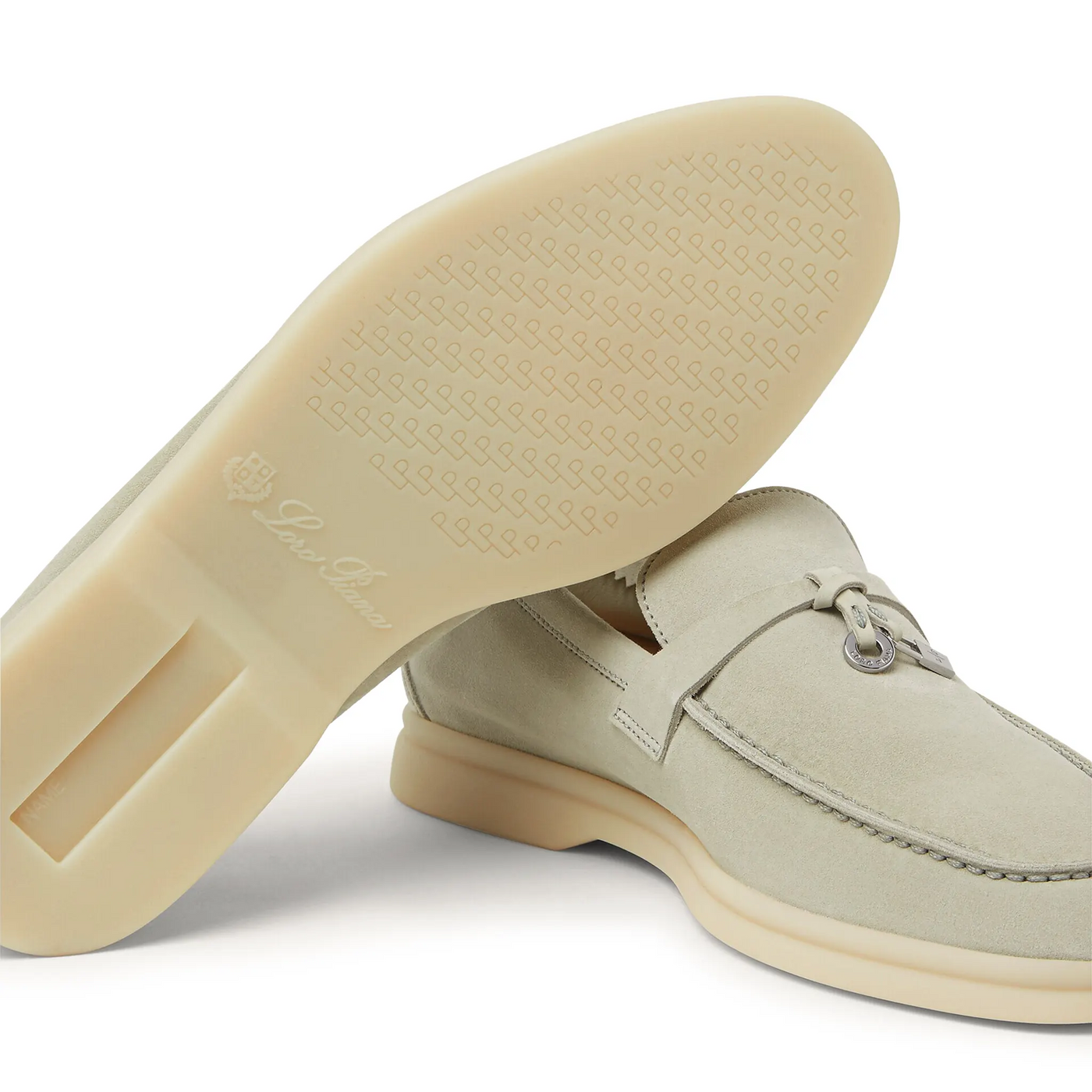 Mocassins Loro Piana Summer Charms Suede Deep Ice — vue 5