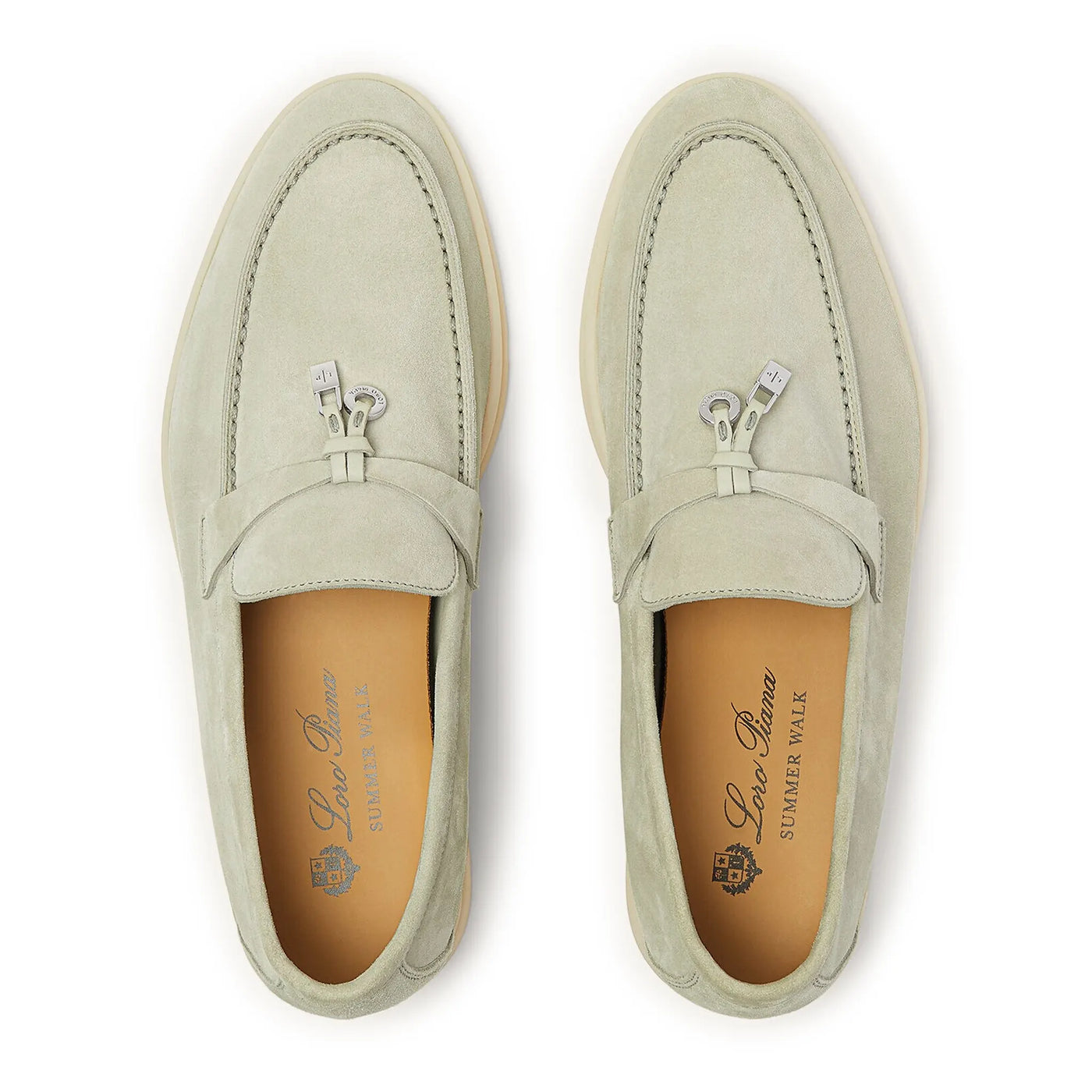 Mocassins Loro Piana Summer Charms Suede Deep Ice — vue 3