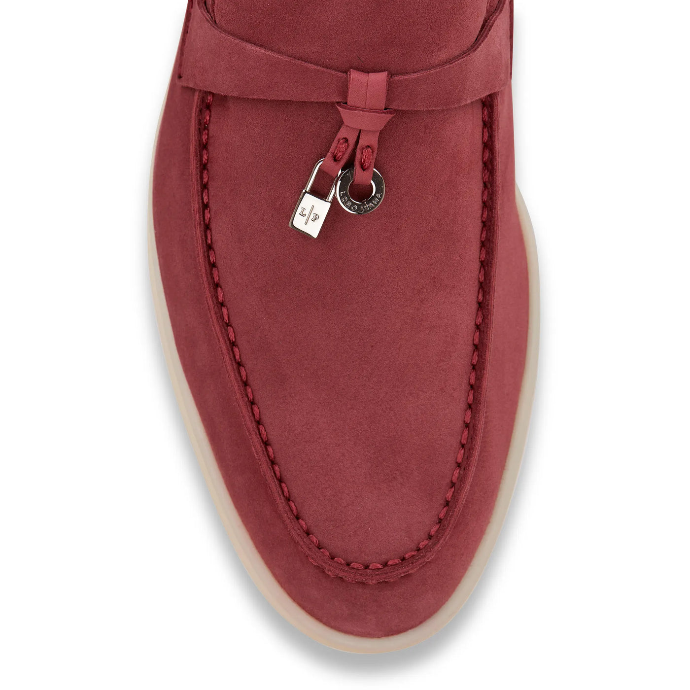 Mocassins Loro Piana Summer Charms Suede Rouge Orchid — vue 7