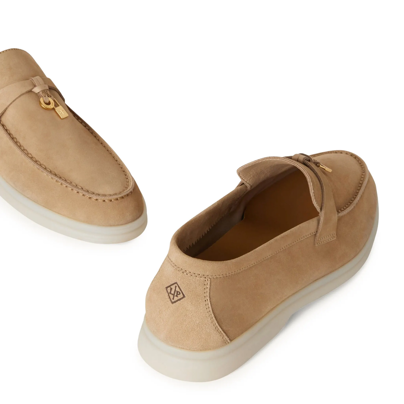 Mocassins Loro Piana Summer Charms Suede Sandstone — vue 6