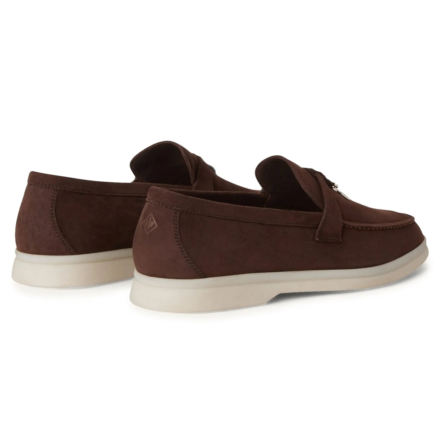 Mocassins Loro Piana Summer Charms Walk Suede Chocolate — vue 3