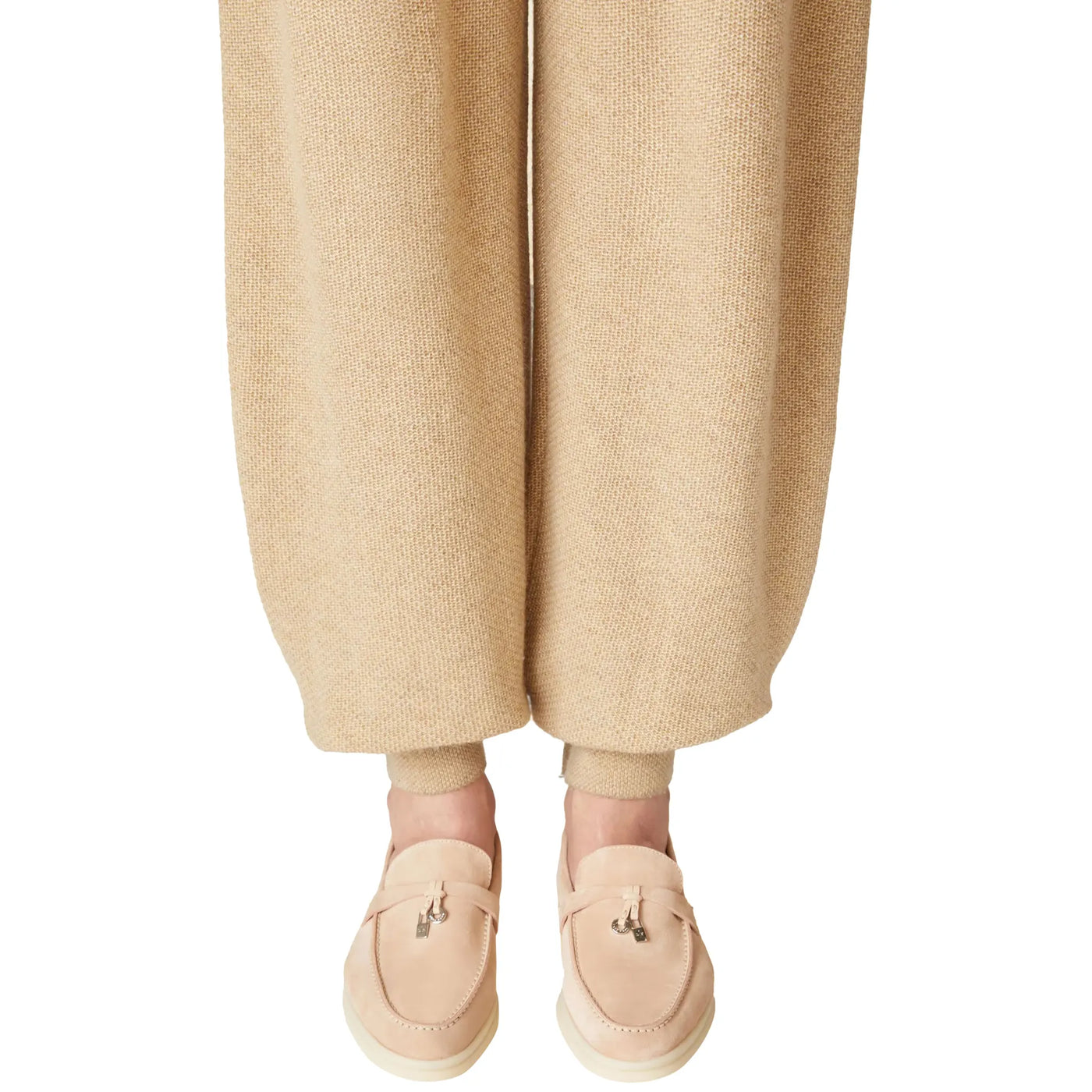 Mocassins Loro Piana Summer Charms Walk Suede Goatskin Rose Sand — vue 7