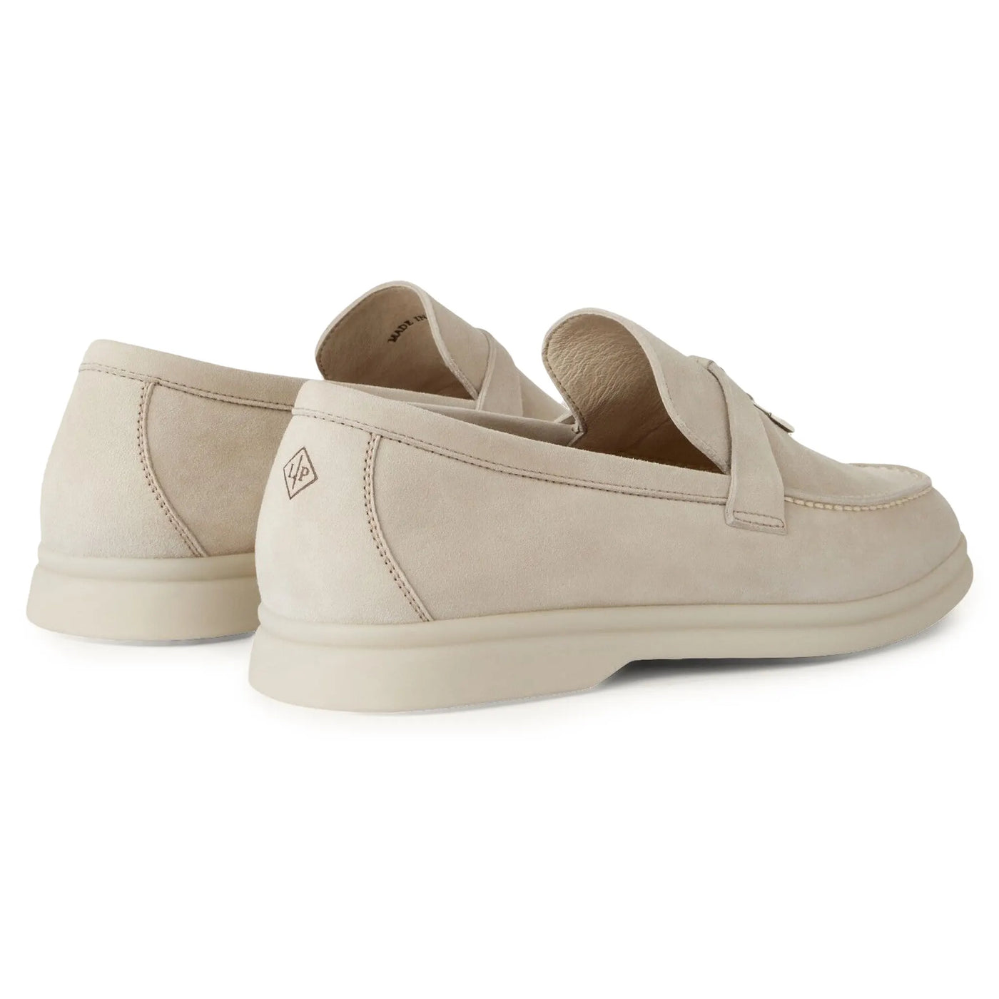 Mocassins Loro Piana Summer Charms Walk Suede Goatskin Powder Pearl — vue 4